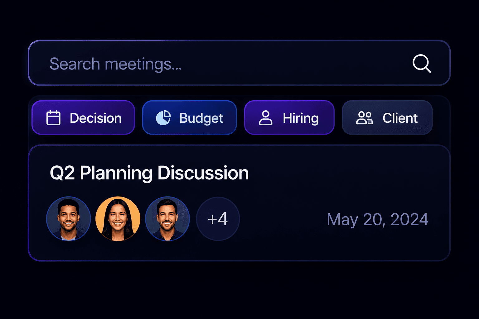Your Meetings, Searchable